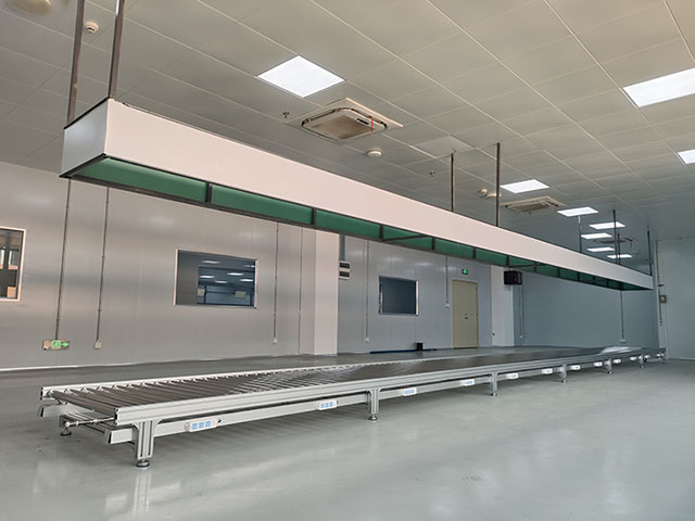 吊頂式無動力不鏽鋼滾筒包裝線   不鏽鋼（gāng）滾筒生產線