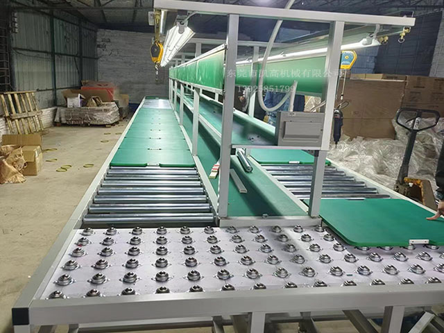 工裝板無動力滾筒手推組裝線|裝配滾（gǔn）筒線|滾筒流水線