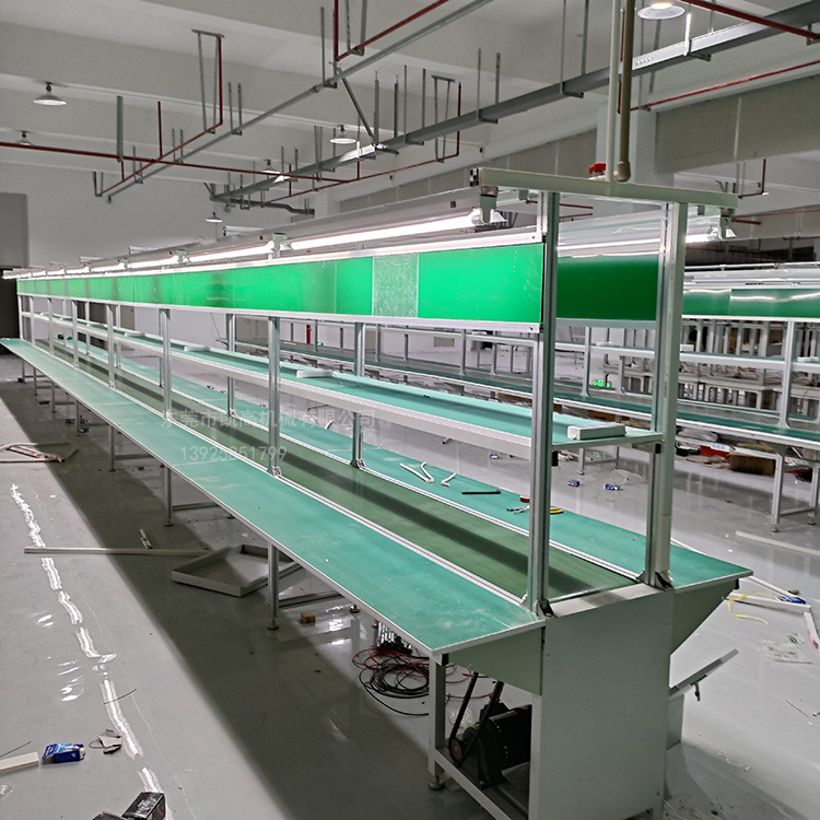 東莞電子電器（qì）長條台板（bǎn）皮帶裝配線 流水線1.jpg